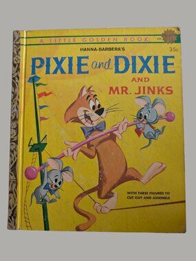 10/$25 Vintage Pixie and Dixie and Mr. Jinks Little Golden Book Hanna Barbera